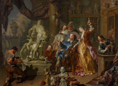 Das Atelier des Bildhauers von Johann Georg Platzer